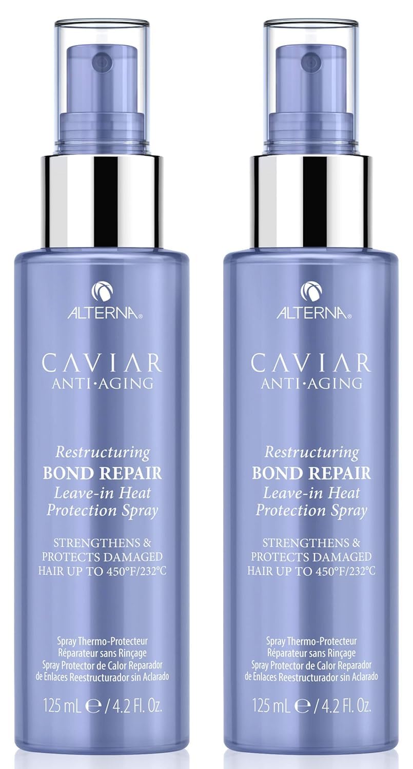 Alterna Caviar Anti-Aging Restructuring Bond Repair Leave-in Heat Protection Spray,4.2 Ounce (2-Pack) Beauty & Personal Care Alterna