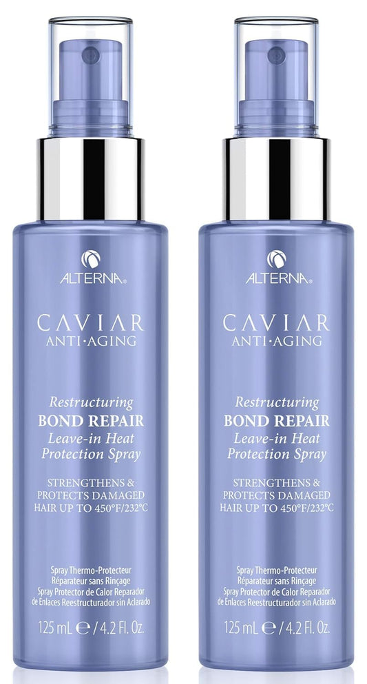 Alterna Caviar Anti-Aging Restructuring Bond Repair Leave-in Heat Protection Spray,4.2 Ounce (2-Pack) Beauty & Personal Care Alterna