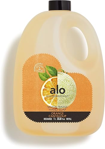ALO FRUITS & PASSION Orange Cantaloup Hand Soap Refill, 33.8 fl oz, Made in Canada Beauty & Personal Care ALO FRUITS & PASSION