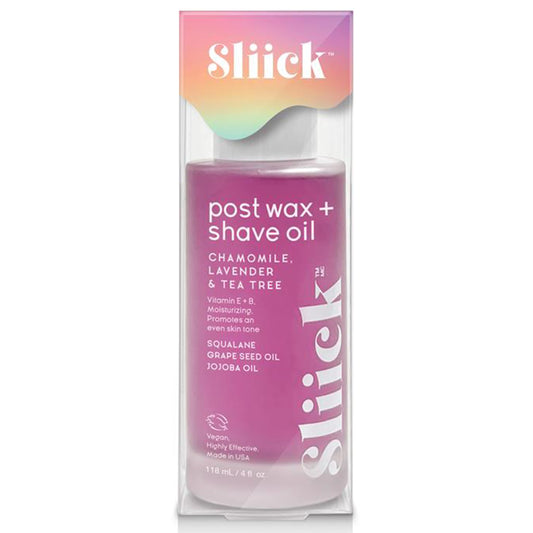 Sliick Post Wax + Shave Oil - Soothing After Shave Oil with Chamomile, Lavender & Tea Tree for Razor Bumps, Ingrown Hair & Redness, After Waxing Beauty and Personal Care Sliick