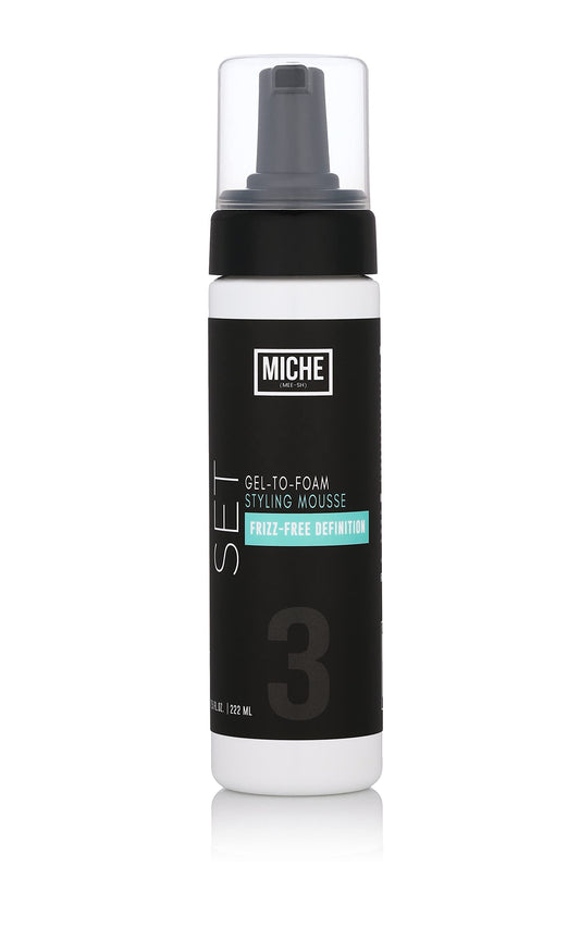 Miche Beauty Set Gel to Foam Mousse - Lightweight Styling Foam for All Hair Types, Long-Lasting Hold & Definition, Flexibility & Frizz Control, 7.5 fl Beauty and Personal Care Miche Beauty Default Title