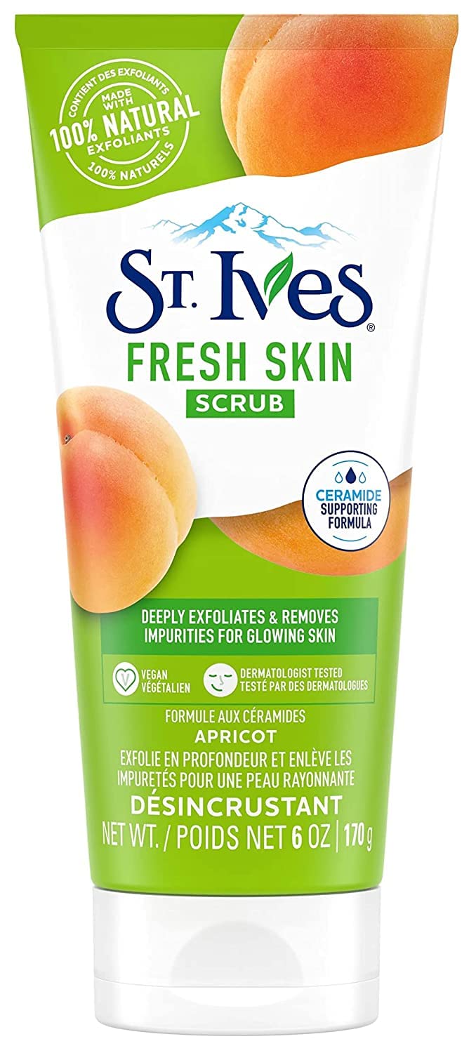 St Ives Fresh Skin Exfoliating Face Scrub, Apricot, 6 oz (Pack of 2) Beauty & Personal Care St. Ives