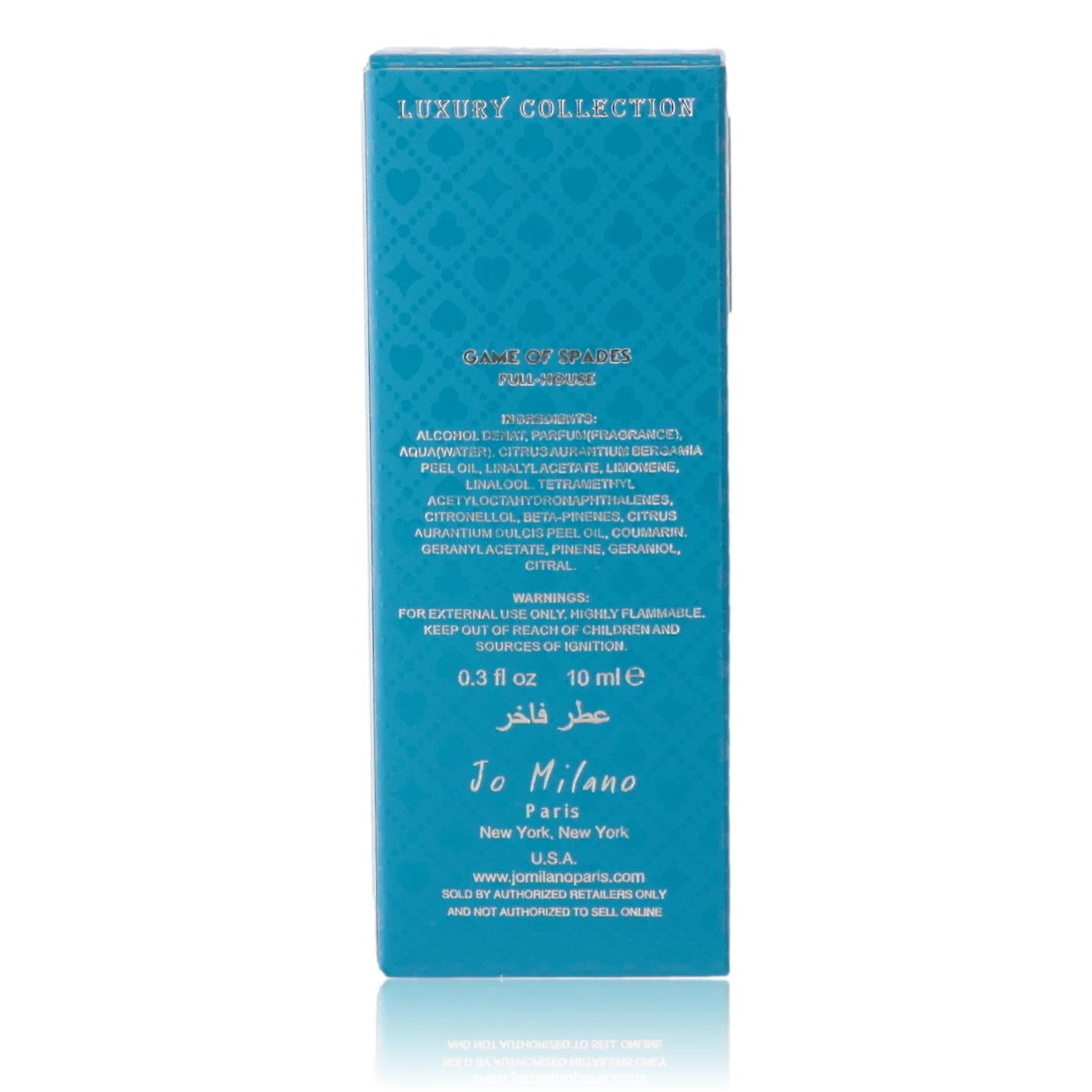 Jo Milano Game of Spades Full House Parfum, 10 ml Beauty & Personal Care Jo Milano Paris