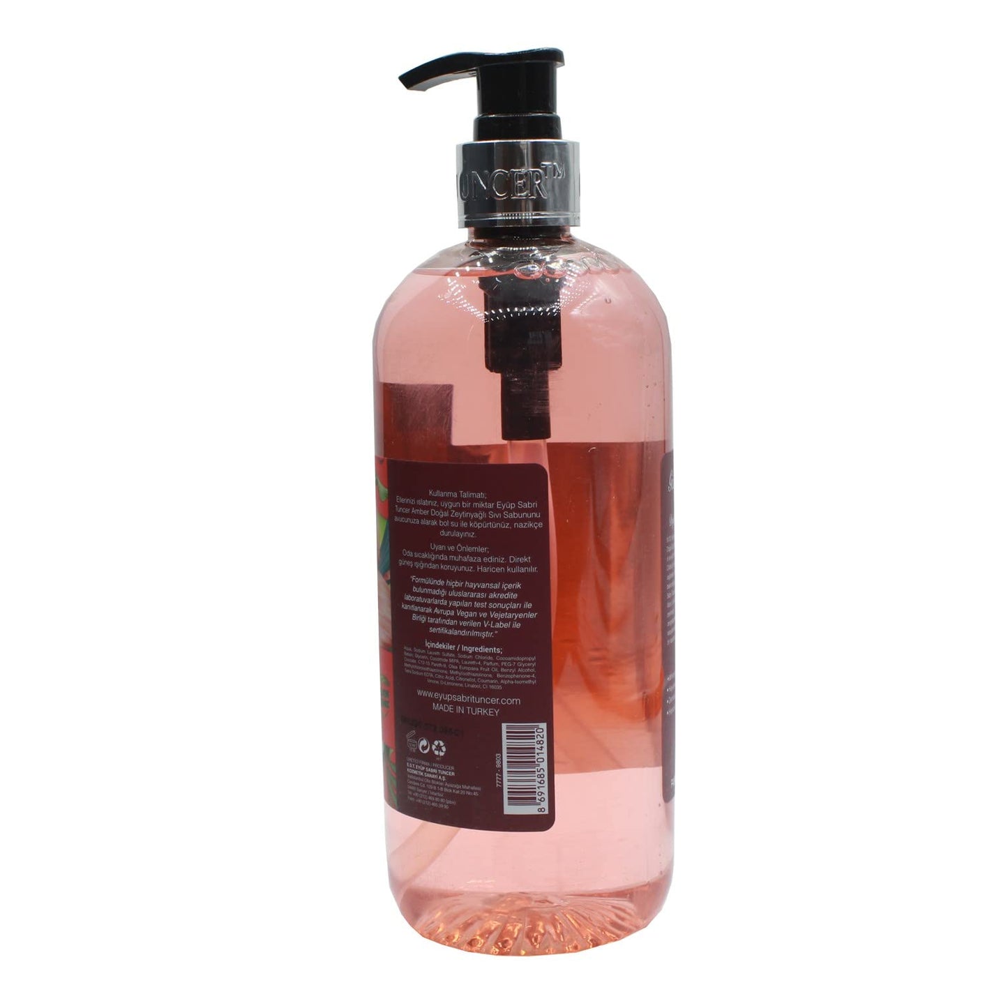 EST Eyup Sabri Tuncer 1923 - Natural Soap Series (Liquid Amber-Natural Olive Oil, 500ml) Beauty & Personal Care EST