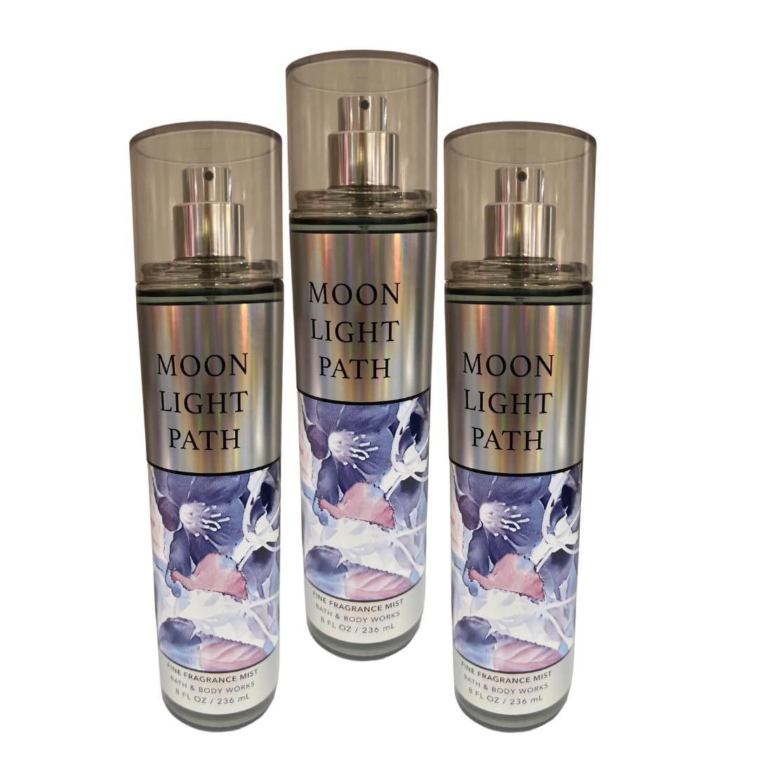 Bath & Body Works Moonlight Path Fine Fragrance Mist 8oz - Pack of 3 Beauty & Personal Care Bath & Body Works