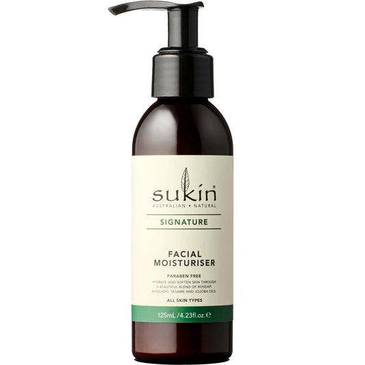 Sukin Facial Moisturizer Pump, Hydrating Face Cream with Wheat Germ and Vitamin E to Deeply Nourish, Soften and Improve Skin Texture, 4.23 Fl Oz Beauty & Personal Care Sukin