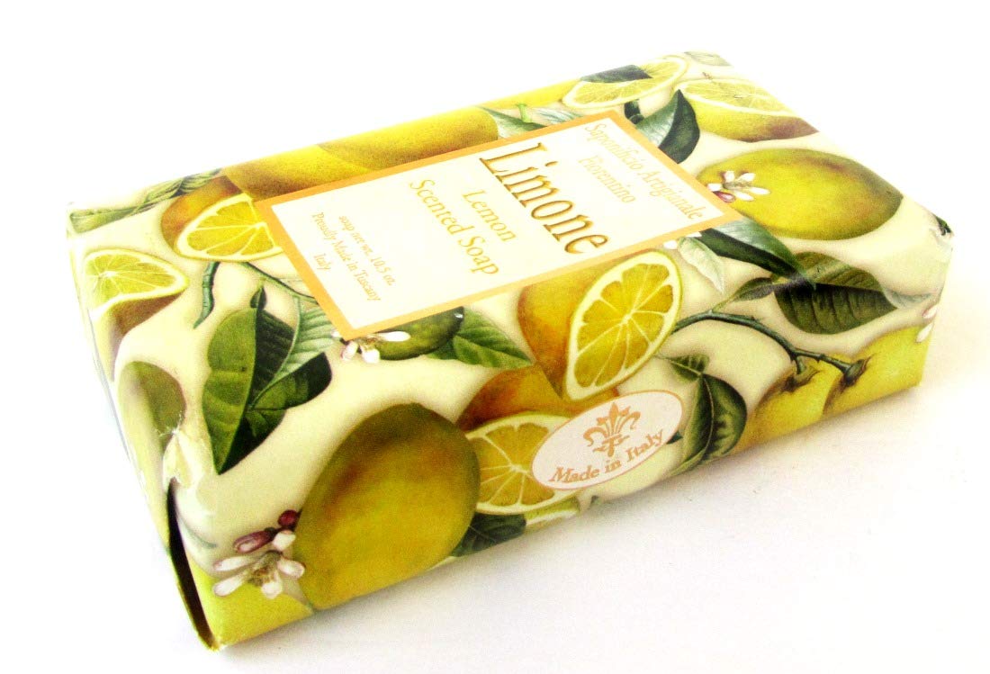 Saponificio Artigianale Fiorentino Lemon Scented Italian Soap - 10.5 oz Bar Beauty & Personal Care Saponificio Artigianale Fiorentino