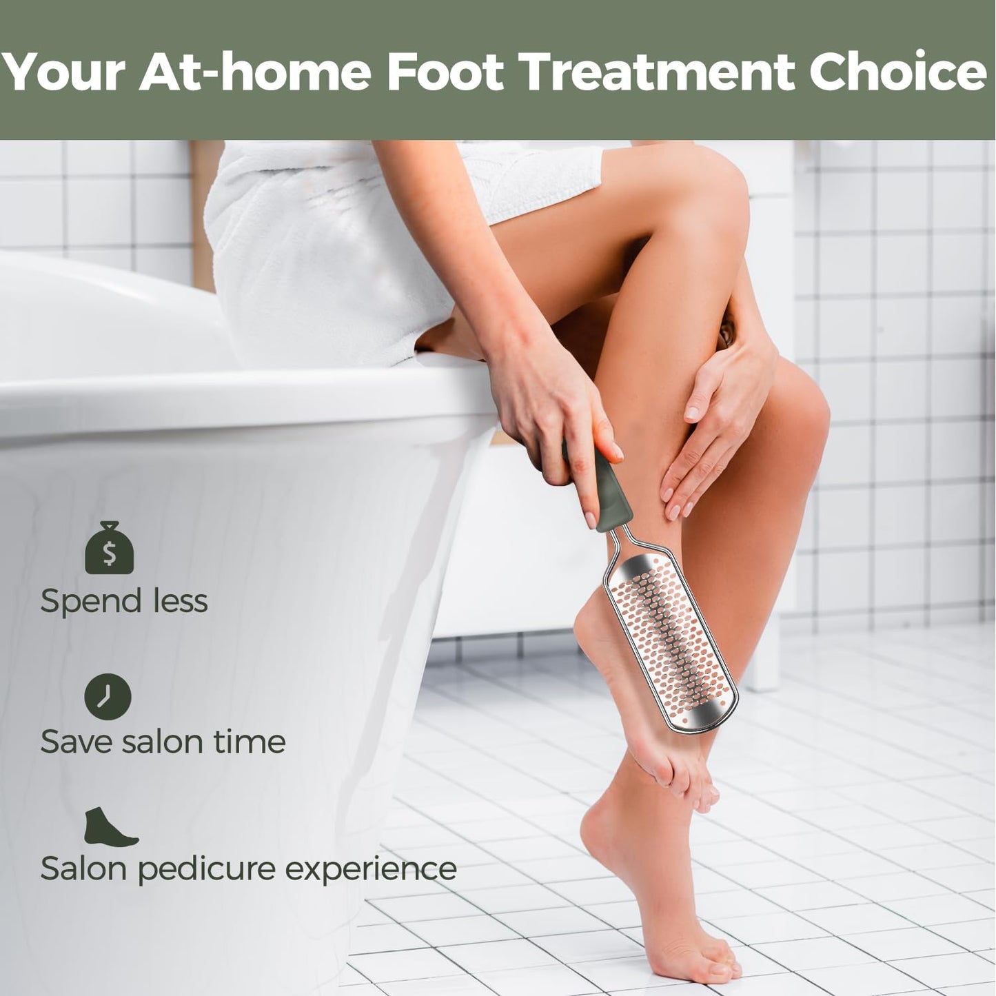 Foot File Foot Scrubber Pedicure - Callus Remover for Feet Easkep Professional Grater Rasp Foot Scraper Corns Callous Removers Cracked Dead Skin Beauty & Personal Care Easkep