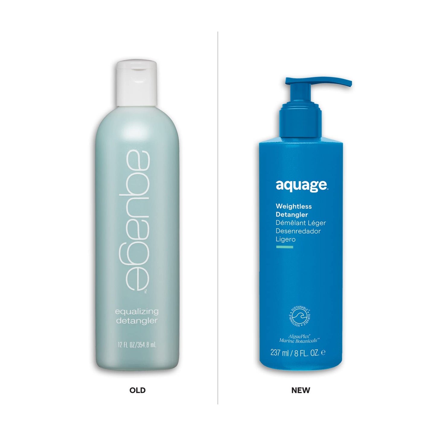 AQUAGE Weightless Detangler, Ultra-Light Conditioner, Hydrates and Restores Moisture Without Weighing Hair Down, Eliminates Tangles, 8 oz Beauty & Personal Care Aquage