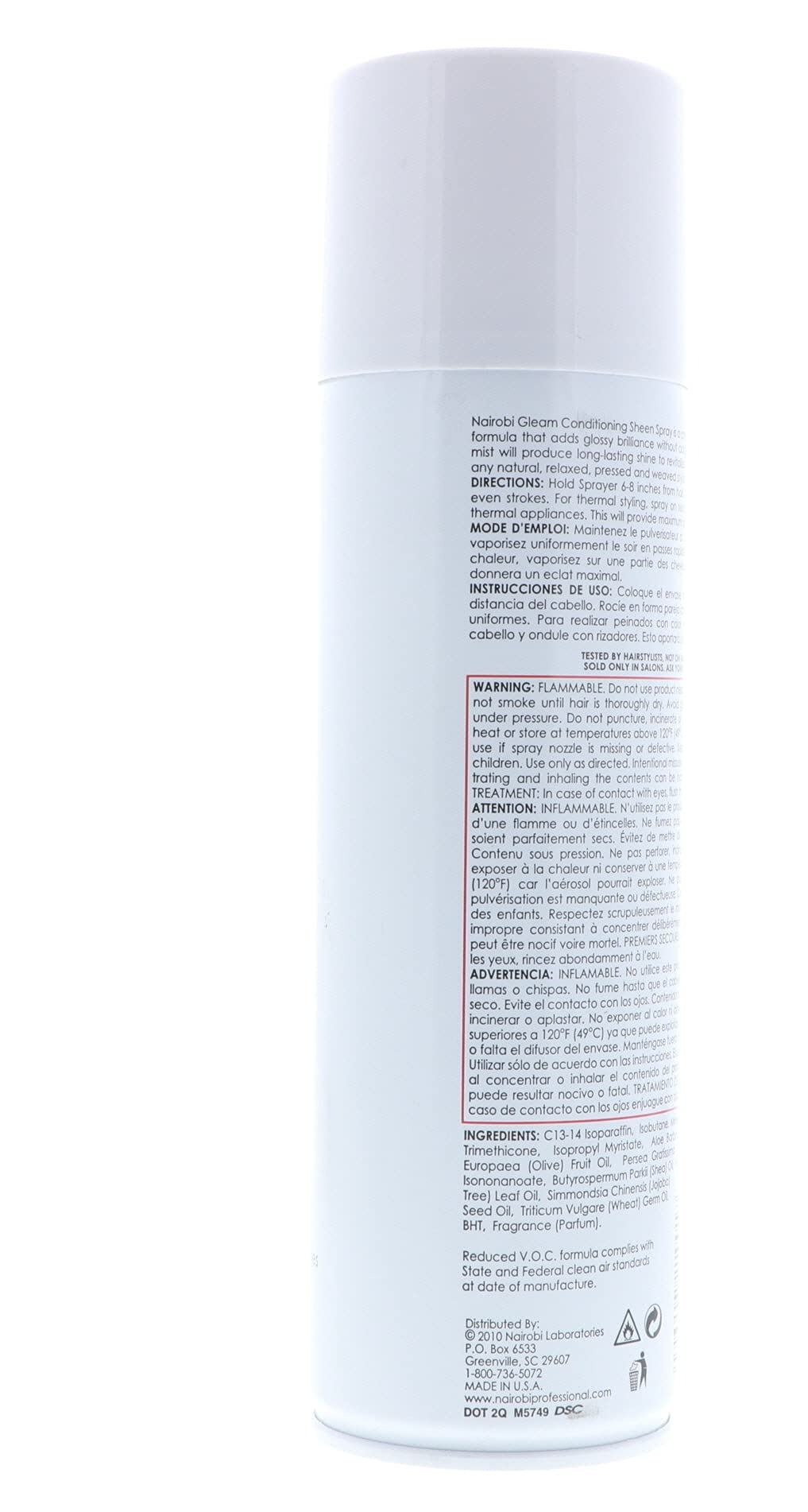 Gleam Conditioning Sheen Spray by Nairobi for Unisex - 11 Ounce Hair Spray Beauty & Personal Care Jitonrad