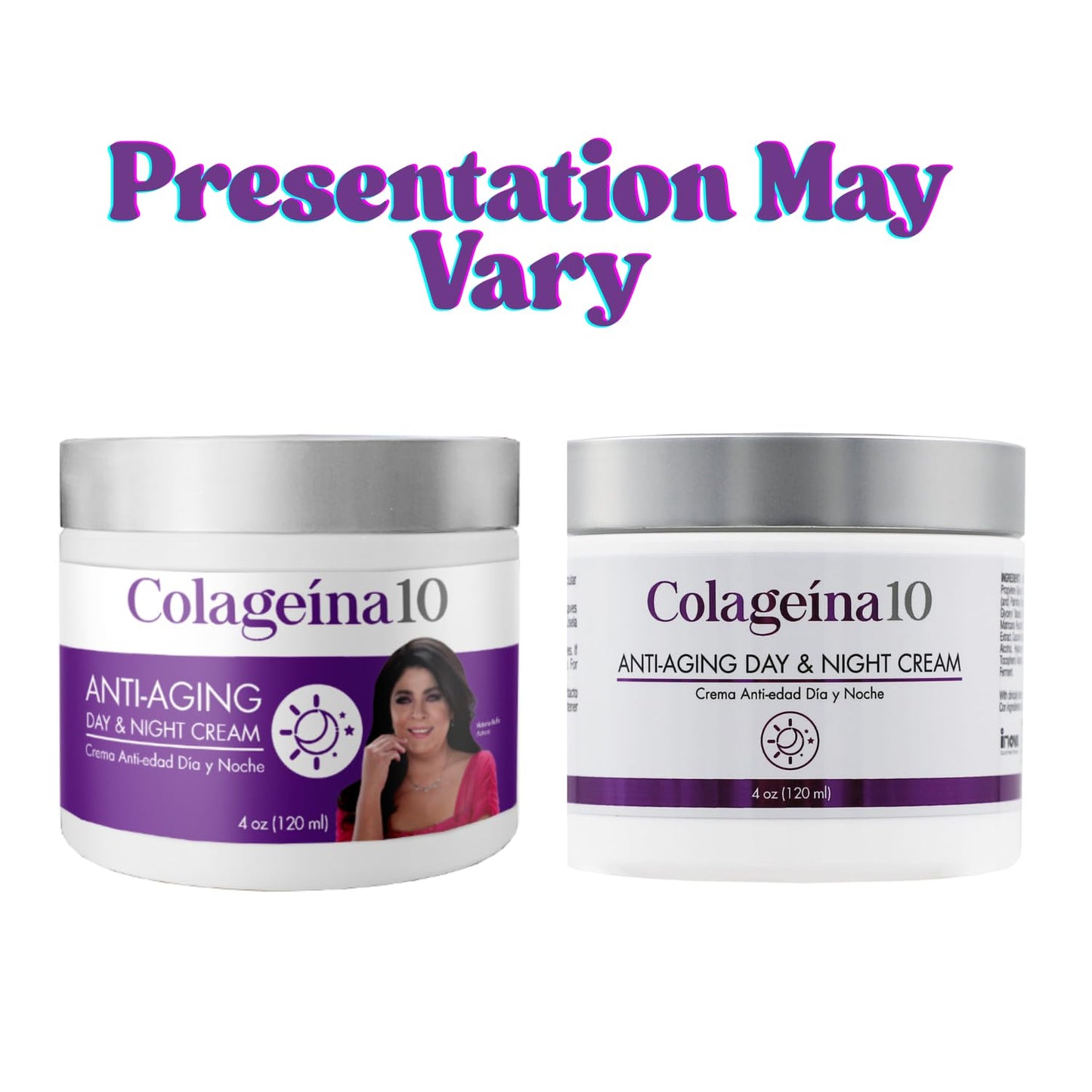 Colageina 10 Anti-Aging Day & Night Cream - Reduce the Appearance of Fine Lines & Wrinkles with Hydrolyzed Collagen and Hyaluronic Acid - 4 oz (120 Beauty & Personal Care Colageina 10