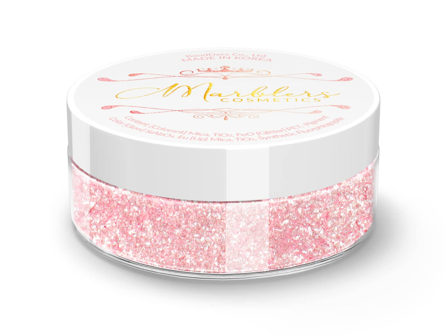 MARBLERS Chunky Natural Mica Powder [Peony Pearl] 0.11oz (3g) | Highly Pigmented | Non-Toxic, Vegan, Cruelty-Free | Eyeshadow, Body Butter, Nail Beauty & Personal Care MARBLERS