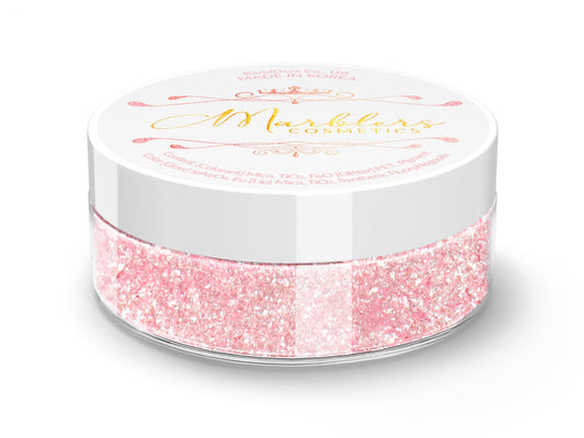 MARBLERS Chunky Natural Mica Powder [Peony Pearl] 0.11oz (3g) | Highly Pigmented | Non-Toxic, Vegan, Cruelty-Free | Eyeshadow, Body Butter, Nail Beauty & Personal Care MARBLERS