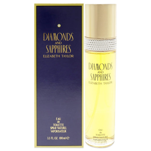 Elizabeth Taylor DIAMONDS & SAPHIRES Eau De Toilette Spray 3.4 oz for Women - 100% Authentic Beauty & Personal Care Elizabeth Taylor