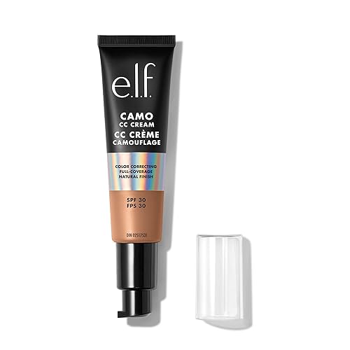 e.l.f. Camo CC Cream, SPF 30 Color-Correcting Medium-To-Full Coverage Face Foundation, Delivers An Airbrushed Finish, Vegan & Cruelty-Free, Medium Beauty & Personal Care e.l.f.