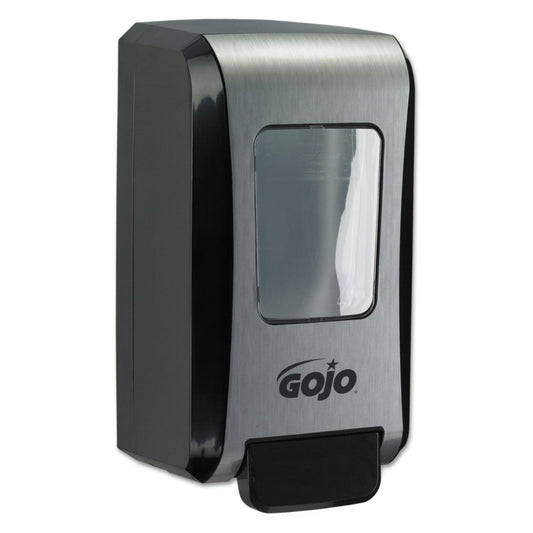 Gojo 527106 FMX-20 Soap Dispenser 2000 ml 6 1/2 x 4 7/10 x 11 7/10 Black/Chrome 6/Carton Beauty & Personal Care GOJO