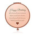 Happy Birthday Gift for Women Girls, Folding Travel Mirror Compact Mirror for Her, Birthday Gift Ideas for Friends, Mom, Daughter, Sister, Coworkers Beauty & Personal Care Jielahua