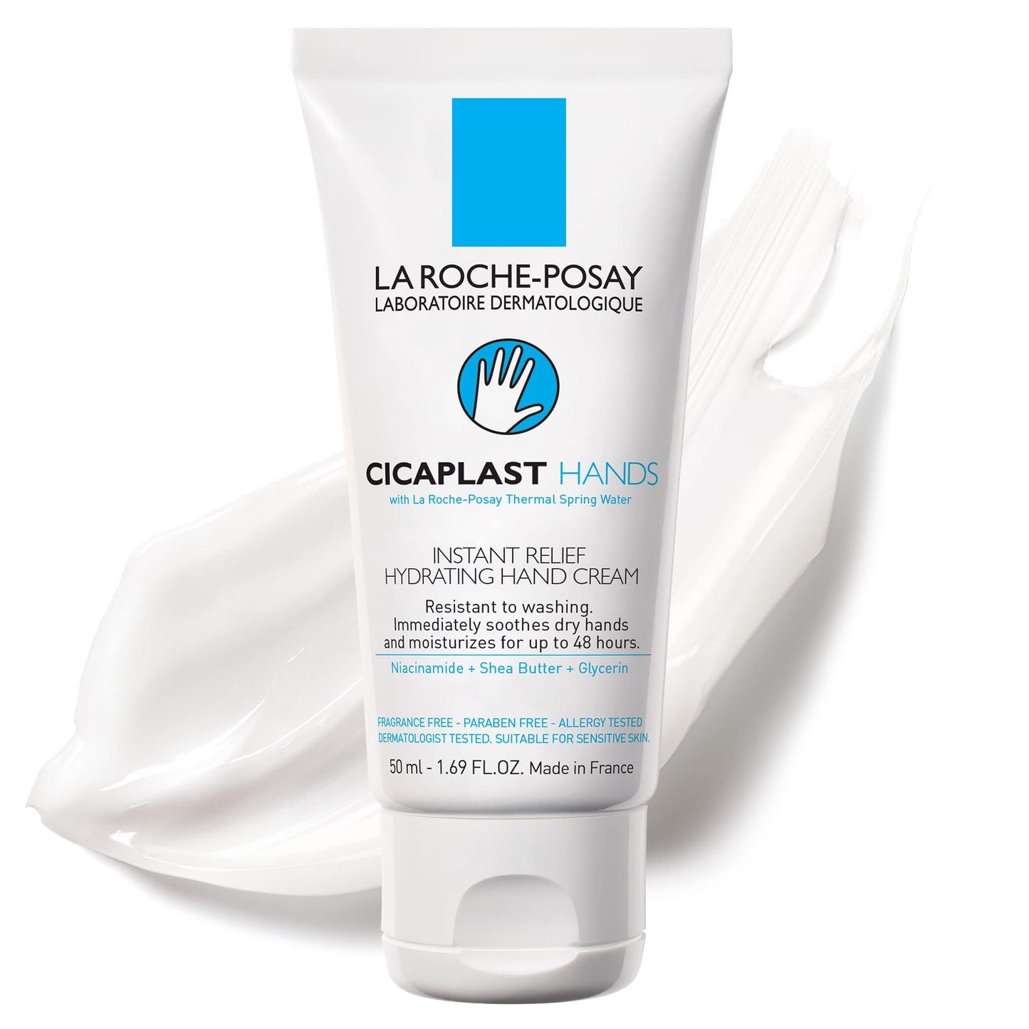 La Roche-Posay Cicaplast Hand Cream, Instant Relief Moisturizing Hand Lotion for Dry Hands, Shea Butter Lotion for Dry Cracked Hands, Non Greasy Beauty and Personal Care La Roche-Posay