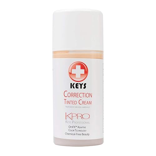 Keys Care KPRO Hydrating Tinted Correction Cream with OptiFX Adaptive Color Technology | Moisturize, Smooth, and Fill Fine Lines| 100% All-Natural Beauty & Personal Care Keys