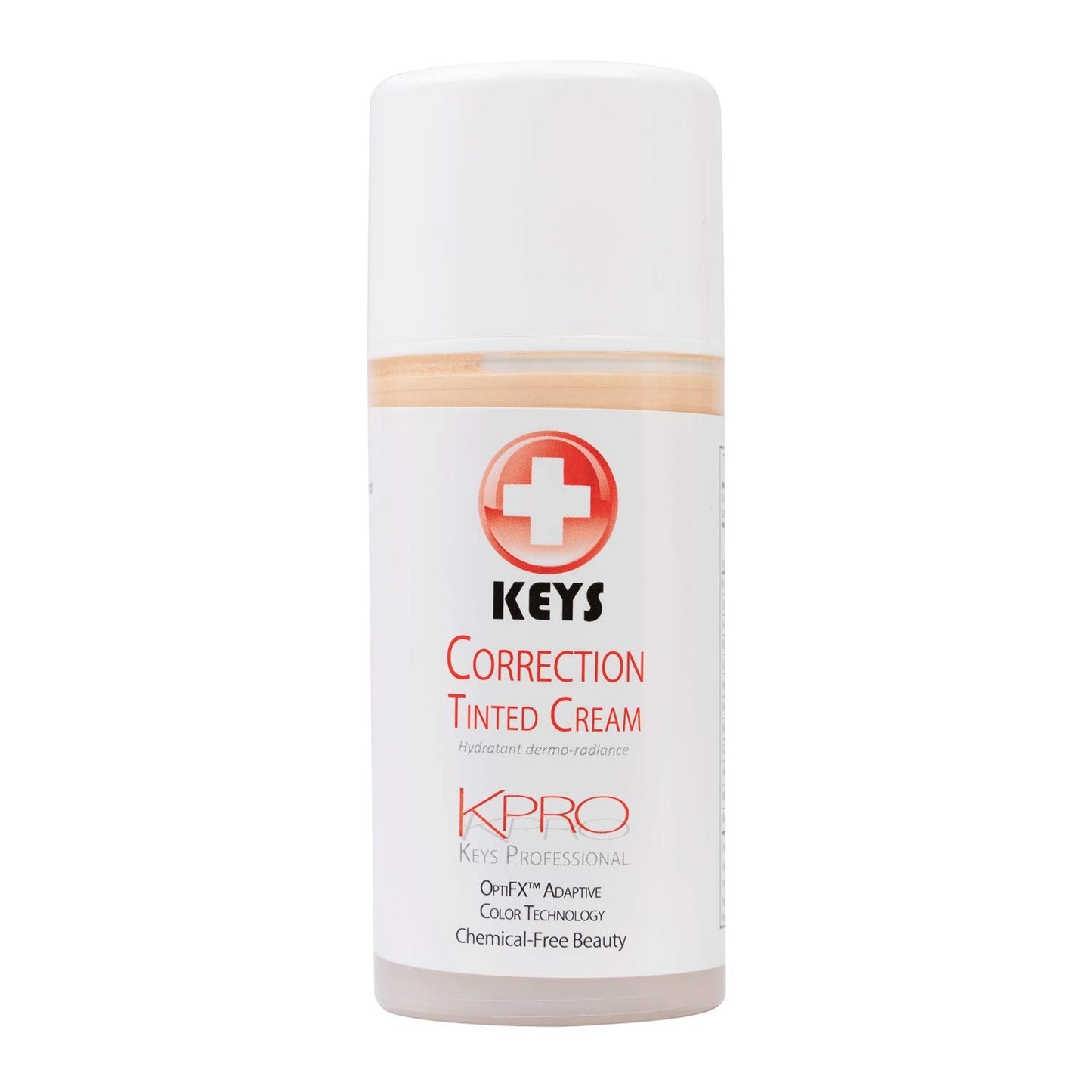 Keys Care KPRO Hydrating Tinted Correction Cream with OptiFX Adaptive Color Technology | Moisturize, Smooth, and Fill Fine Lines| 100% All-Natural Beauty & Personal Care Keys