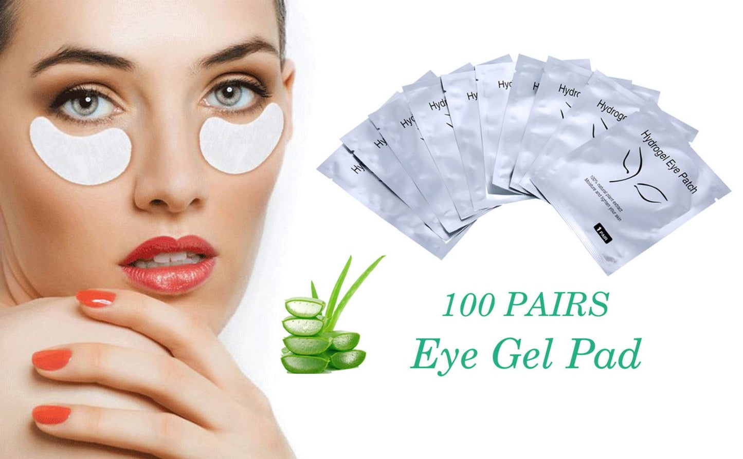 100 Pairs Set,Under Eye Pads,Comfy and Cool Under Eye Patches Gel Pad for Eyelash Extensions Eye Mask Beauty Tool Beauty & Personal Care Voncasen