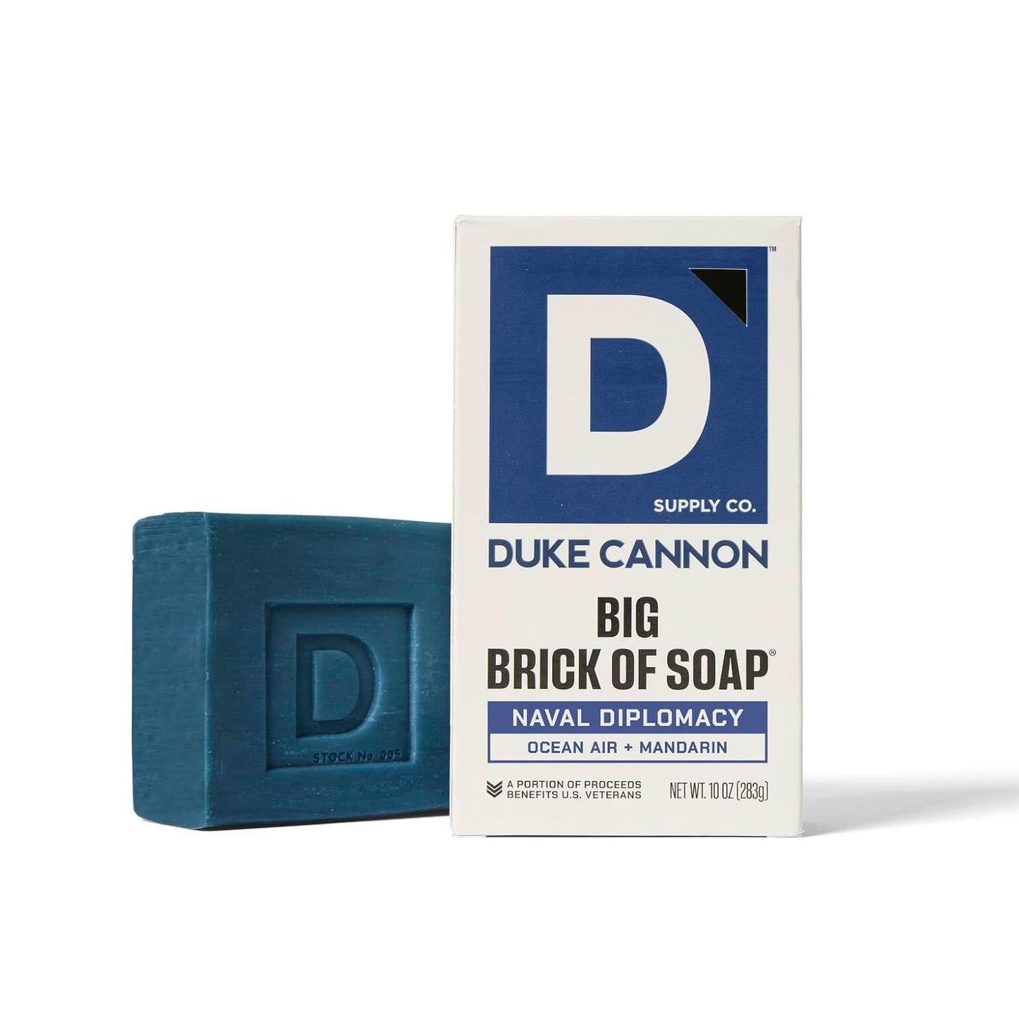 Duke Cannon Naval Diplomacy Big Brick of Soap + Tactical Soap on a Rope Pouch - For Men, Natural Ingredients, Long-Lasting, Fresh Masculine Scent, 10 Beauty & Personal Care Duke Cannon Supply Co.