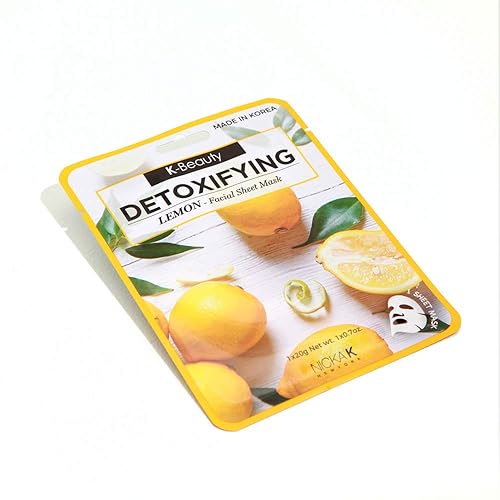 K-BEAUTY DETOXIFYING LEMON FACIAL SHEET MASK Beauty & Personal Care NICKA K NEW YORK