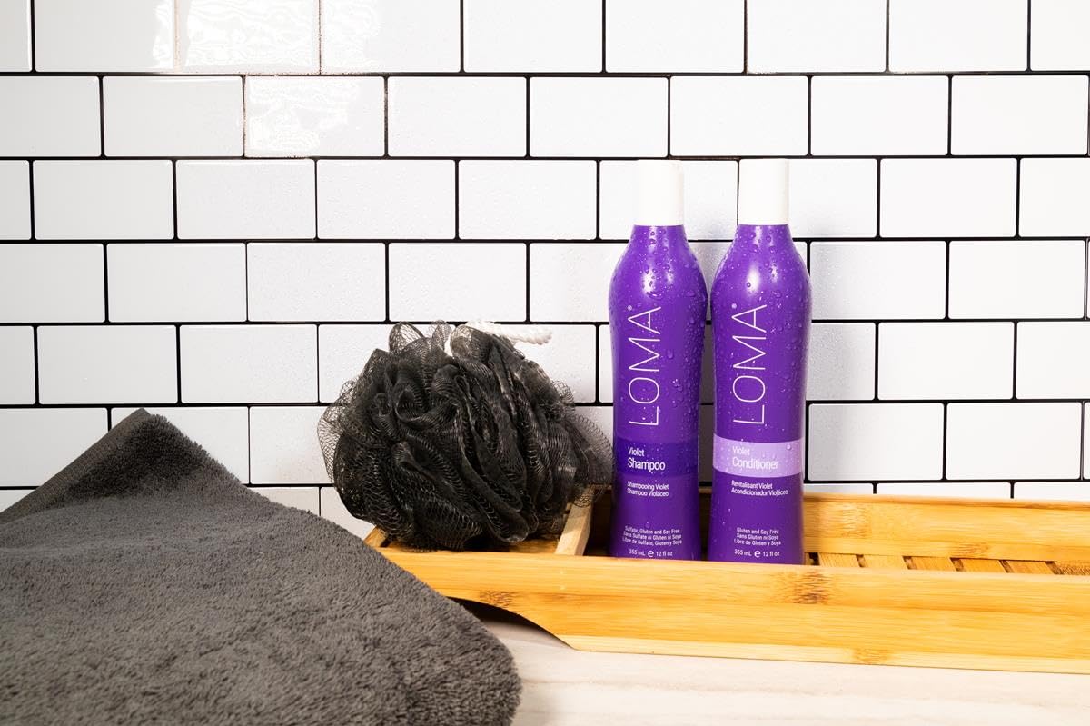 Loma Hair Care Violet Shampoo, Vanilla Bean/Blood Orange, 12 Fl Oz Beauty & Personal Care Loma