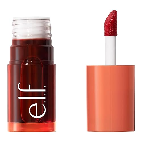e.l.f. Sheer For It Blush Tint, Multi-Use, Long-Lasting Lip & Cheek Makeup, Creates A Natural Flush Finish, Vegan , Orange Crush Beauty & Personal Care e.l.f.