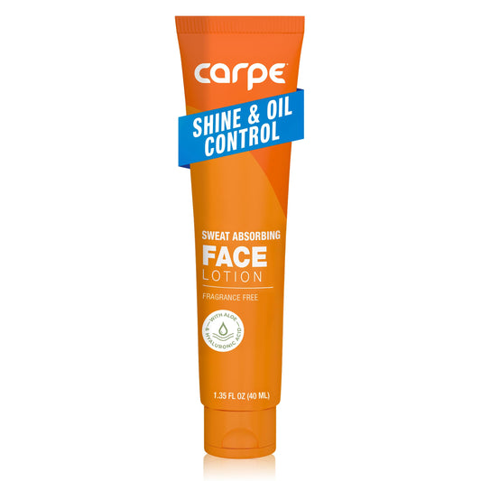 Carpe Sweat Absorbing Face Lotion for Oily Skin Control, Mattifying Face Lotion with Moisturizing Hyaluronic Acid and Squalane, Fragrance Free, 1.35 Beauty and Personal Care Carpe Default Title
