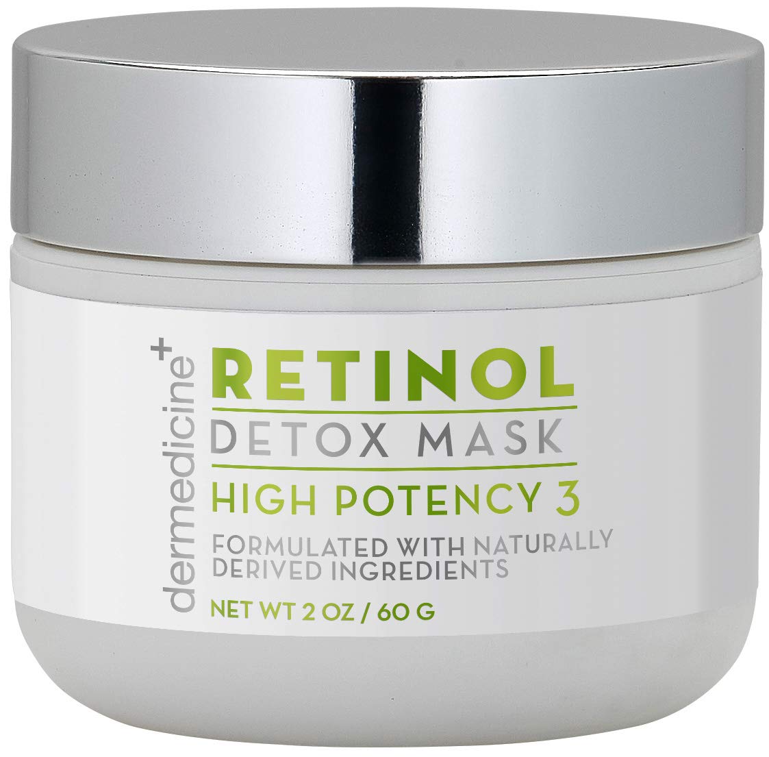 Retinol Detox High Potency Mask Blend for Face | Natural & Organic Botanical Plant Extracts | Clarifying & Soothing for Skin that Looks Clearer, Feels Beauty & Personal Care Dermedicine