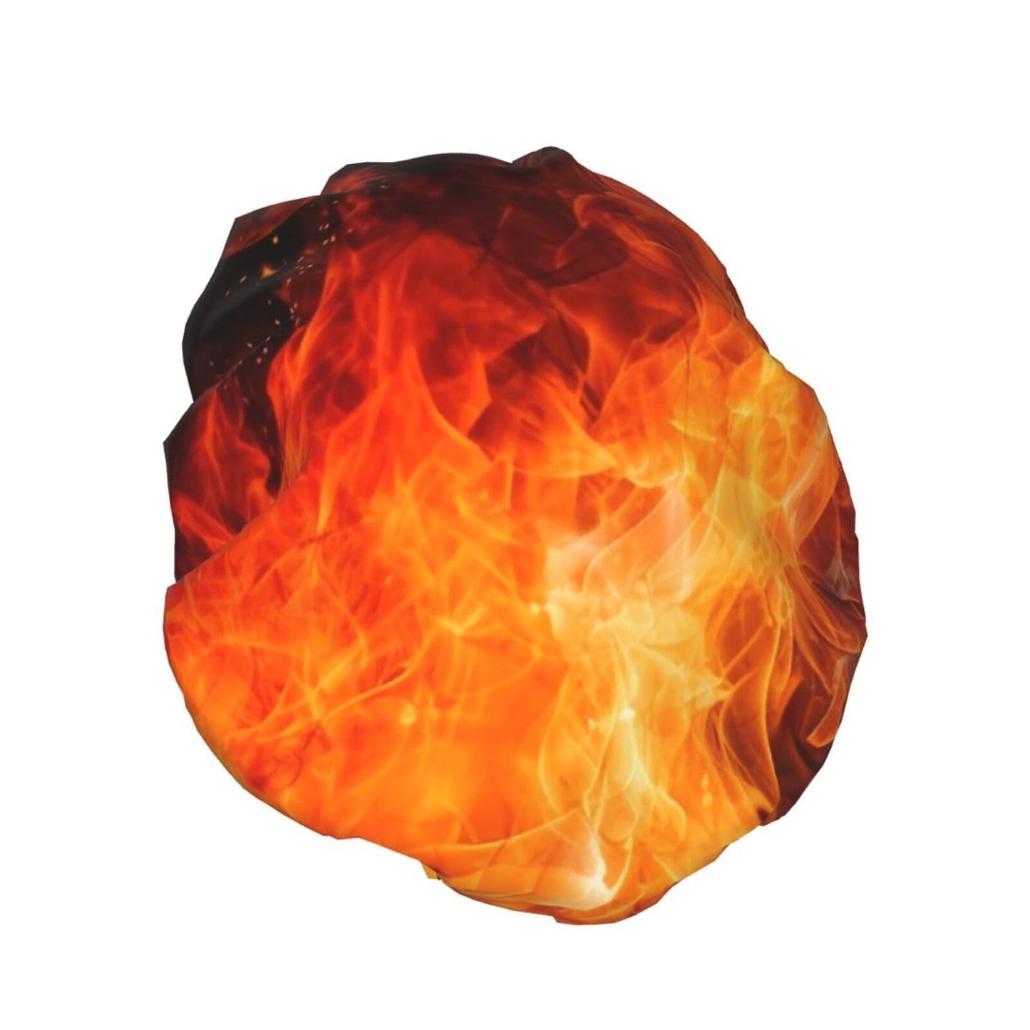 Roaring Flame Shower Cap for Women Men Large Reusable Shower Bonnet Double-Layer Waterproof Bath Caps Elastic Band Hair Hat for All Hairstyles Beauty and Personal Care BWLHJKE