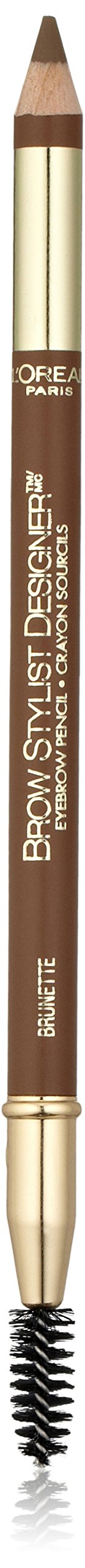 L'Oreal Paris Brow Stylist Designer Eyebrow Pencil, Brunette [310] 0.045 oz