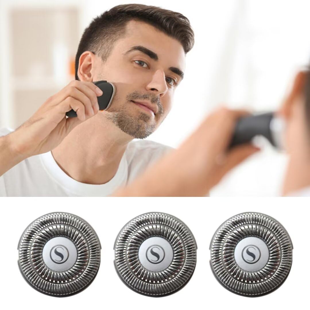 2024 Upgraded 3Pcs Shaver Replacement Blades with Clean Brush For SweetLF Electric Shavers SWS7105 and SWS7105BK Beauty and Personal Care USonline911