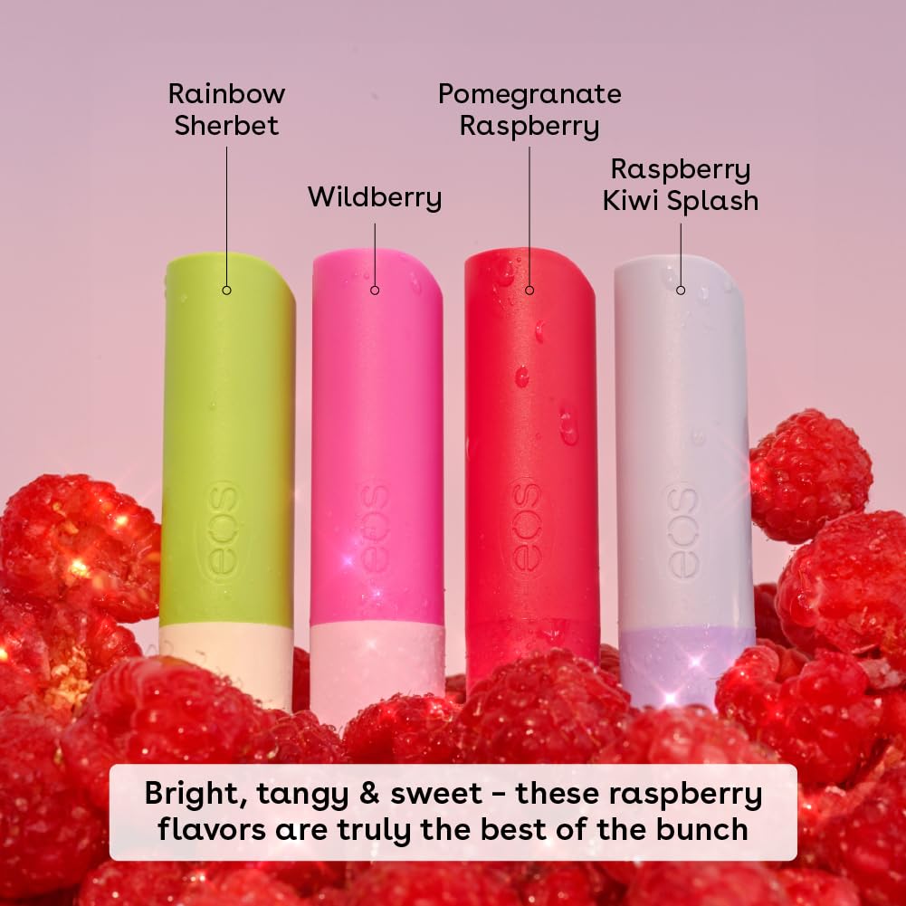 eos Lip Balm Gift Set- Razzle Dazzle, Limited-Edition Lip Moisturizer, Variety Pack, 0.14 oz, 4-Pack Beauty and Personal Care eos