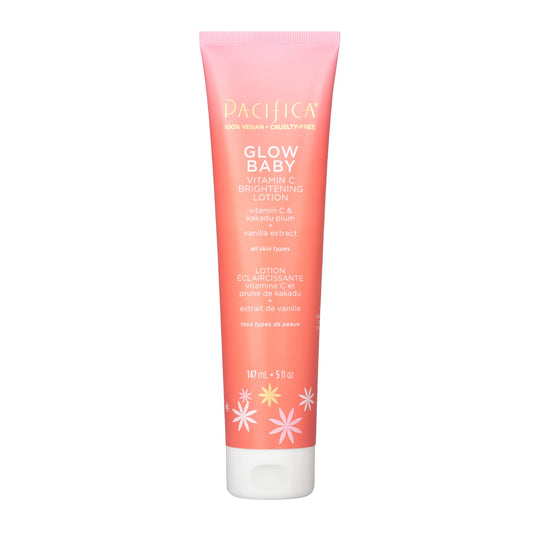 Pacifica Body Lotion Glow Baby Vitamin C Moisturizer - for Skin Brightening - w/Superfood Plant Extracts & Vitamin C & E Care Clean Beauty Vegan Beauty & Personal Care Pacifica