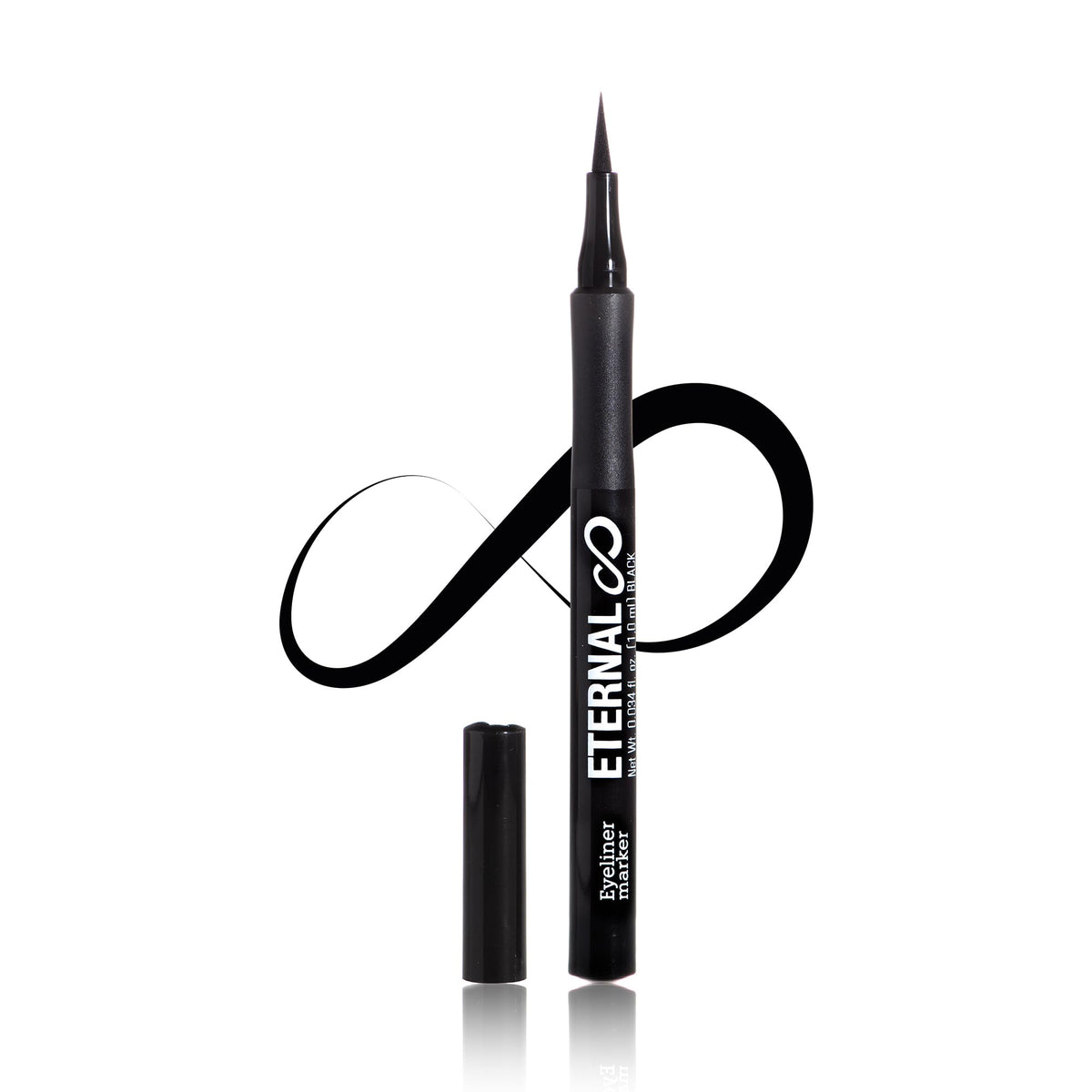 Eternal Liquid Professional Eyeliner Marker - Water and Sweat Resistant Non-Smudge with Matte Finish and Thin Tip for Sharp Intense Lines (Black) Beauty & Personal Care Eternal