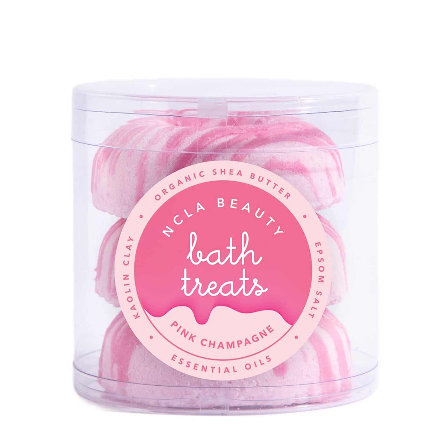 NCLA - Bath Treats All-Natural Bath Bombs (Set of 3) - Vegan, Cruelty-Free, Clean Skincare (Pink Champagne) Beauty and Personal Care NCLA BEAUTY