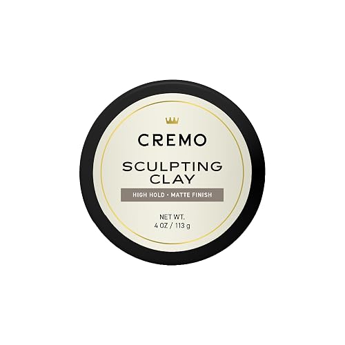 Cremo Mens Hair Clay, Premium Barber Grade Sculpting Clay for Hair Styling, High Hold, Matte Finish, 4 Oz Beauty & Personal Care Cremo