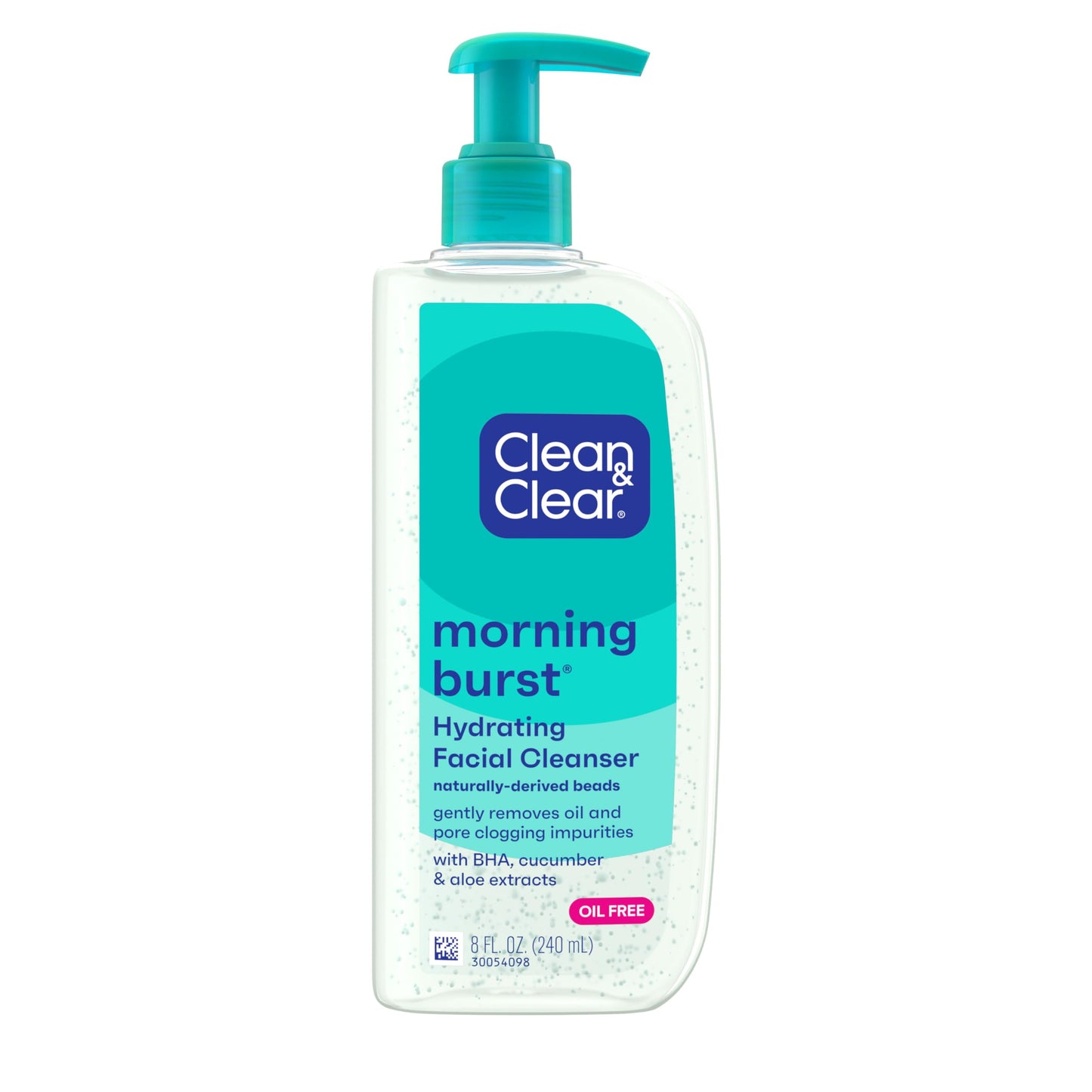 Clean & Clear Morning Burst Oil-Free Hydrating Facial Cleanser with BHA, Cucumber & Aloe Extracts, Face Wash Gently Removes Oil & Pore Clogging Beauty & Personal Care Clean & Clear
