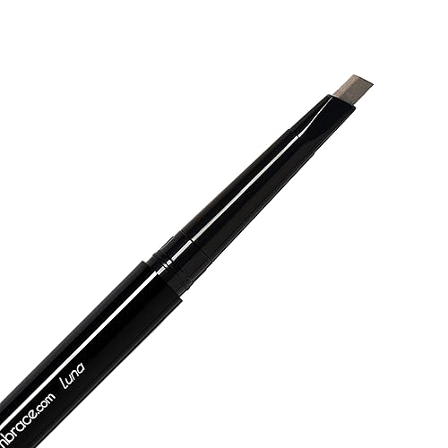 Eye Embrace Luna: Light Brown-Gray Eyebrow Pencil - Waterproof, Double-Ended Automatic Angled Tip & Spoolie Brush, Cruelty-Free Beauty & Personal Care Eye Embrace