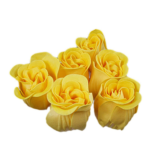 Ruilogod 6PCS Yellow Rose Design Scented Petal Bath Bathing (id: c20 49d 044 ad3 40c Beauty and Personal Care Ruilogod