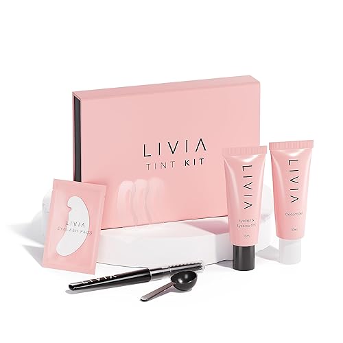 Livia - Black Eyelash and Eyebrow Color Set - Long-Lasting, Natural-Looking Color for 4 Weeks - Vegan, Gentle for Sensitive Skin - Easy DIY Solution Beauty & Personal Care LIVIA