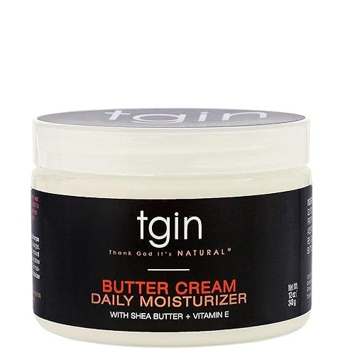 tgin Butter Cream Daily Moisturizer - Curly Hair Products With Deep Hydration for Soft, Defined Curls - Hair Products for Twist Out Styling, Frizz Beauty & Personal Care Thank God It's Natural