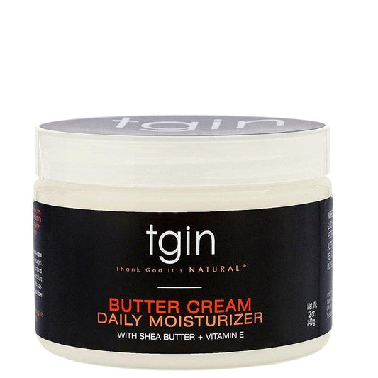 tgin Butter Cream Daily Moisturizer - Curly Hair Products With Deep Hydration for Soft, Defined Curls - Hair Products for Twist Out Styling, Frizz Beauty & Personal Care Thank God It's Natural