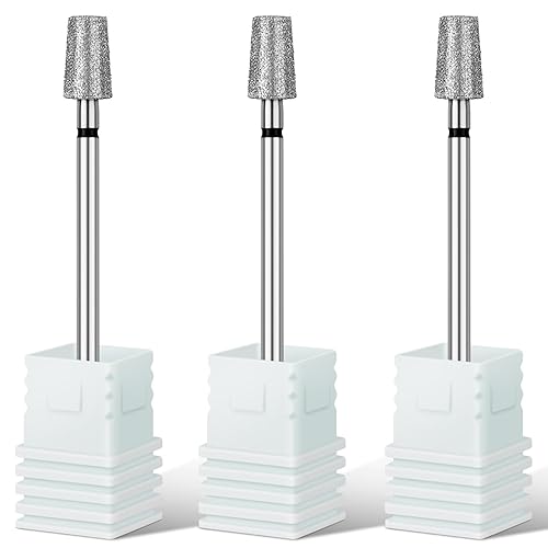 Rolybag Cuticle Nail Drill Bits Tapered Barrel Cuticle Drill Bit for Nail Diamond Drill Bits 3/32” Professional Safety Cuticle Clean Drill Beauty & Personal Care Rolybag
