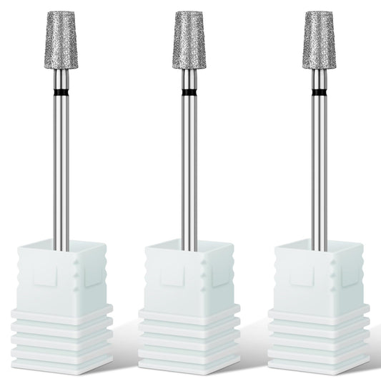 Rolybag Cuticle Nail Drill Bits Tapered Barrel Cuticle Drill Bit for Nail Diamond Drill Bits 3/32” Professional Safety Cuticle Clean Drill Beauty & Personal Care Rolybag