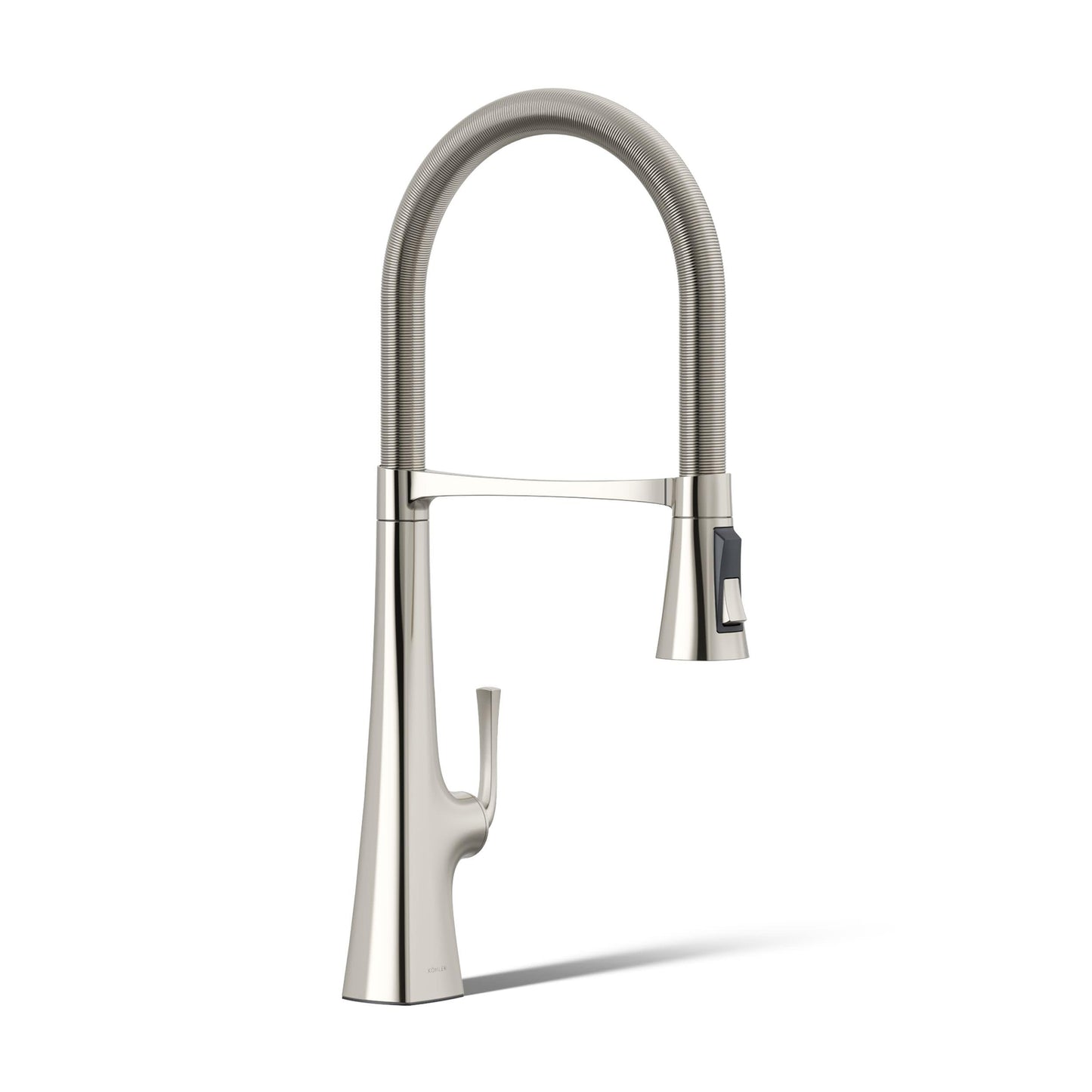 Kohler 22060-SN Graze Commercial, 3 Function Tall Semi-pro Kitchen Sink Faucet with Pull Down Sprayer, Vibrant Polished Nickel Beauty & Personal Care Kohler