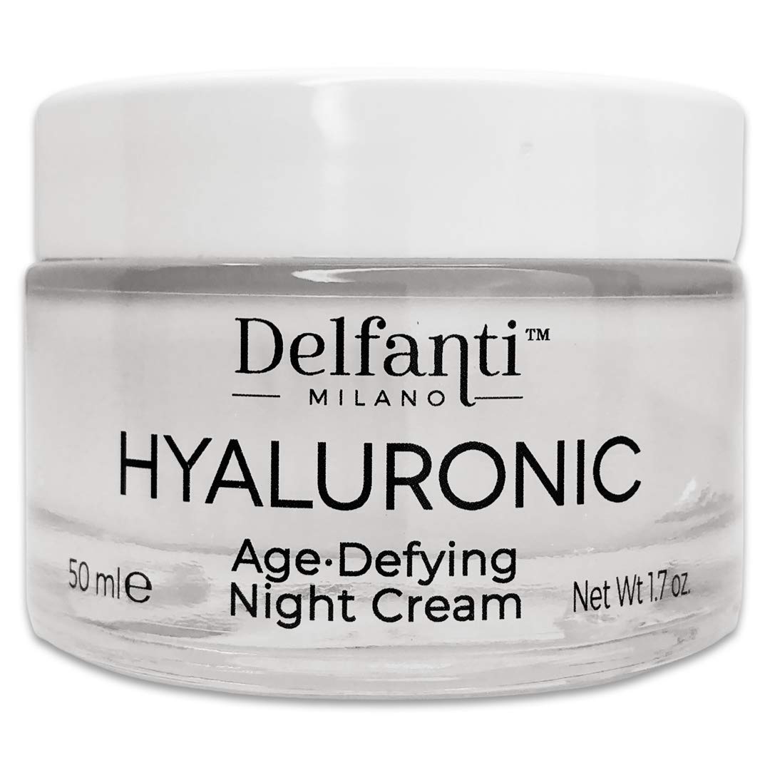 Delfanti Milano • HYALURONIC AGE DEFYING NIGHT CREAM • Face and Neck Moisturizer • Made in Italy Beauty & Personal Care Delfanti-Milano