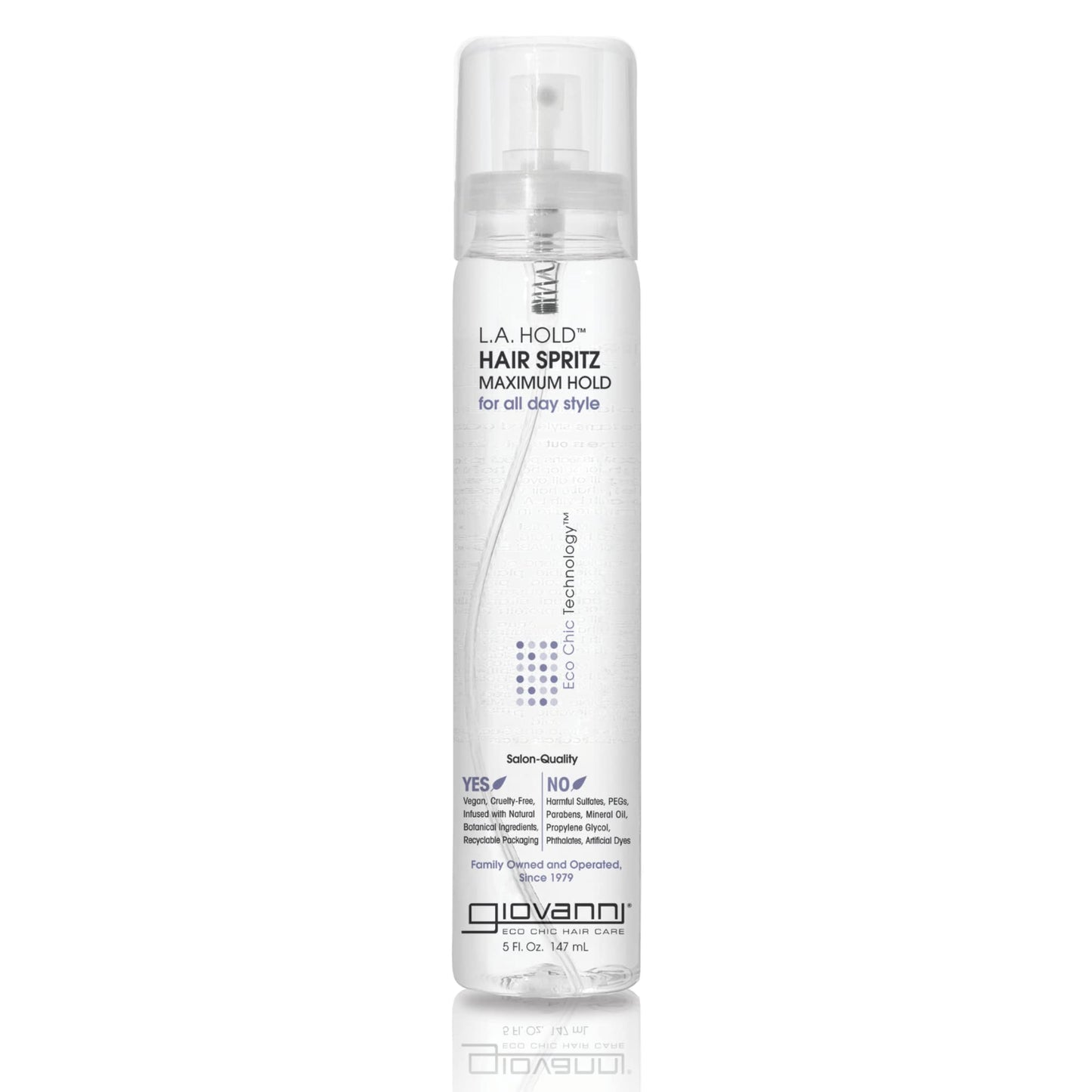 GIOVANNI L.A. Hold Hair Spritz - Maximum Hold Styling Spray, Lightweight, Lauryl & Laureth Sulfate Free - 5 oz Beauty & Personal Care GIOVANNI